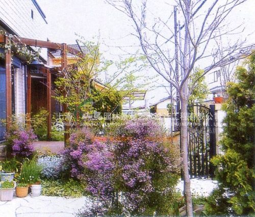 园林景观设计与施工,阳台露台装修 别墅花.
