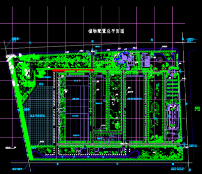 乡镇小游园规划设计CAD施工图